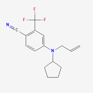 Benzonitrile, 4-(cyclopentyl-2-propenylamino)-2-(trifluoromethyl)-