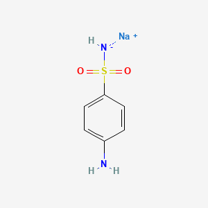 molecular formula C6H7N2NaO2S B1254663 磺胺钠 CAS No. 10103-15-8