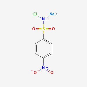 molecular formula C6H4ClN2NaO4S B1254664 N-sodio-N-chloro-p-nitrobenzenesulfonamide 