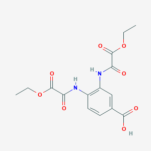 molecular formula C15H16N2O8 B12546656 3,4-Bis[2-ethoxy(oxo)acetamido]benzoic acid CAS No. 869957-57-3