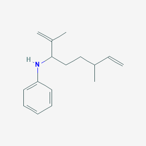 Benzenamine, N-[4-methyl-1-(1-methylethenyl)-5-hexenyl]-