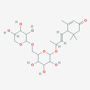 molecular formula C24H38O11 B1254677 毛叶乌药苷 A CAS No. 290308-51-9
