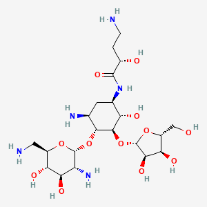 molecular formula C21H41N5O12 B1254685 丁胺素 B CAS No. 34291-03-7