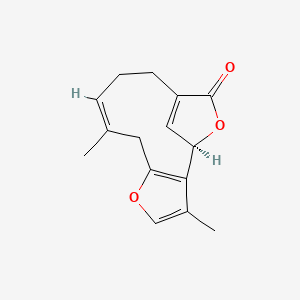 molecular formula C15H16O3 B1254688 新紫杉内酯 