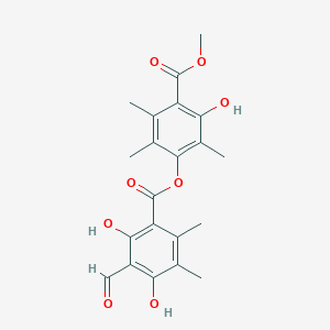 molecular formula C21H22O8 B1254700 假环孔酸 A 