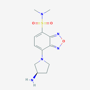 B125471 7-[(3R)-3-Aminopyrrolidin-1-yl]-N,N-dimethyl-2,1,3-benzoxadiazole-4-sulfonamide CAS No. 143112-49-6