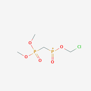 molecular formula C4H10ClO5P2+ B12547260 1-Chloro-5-methoxy-3,5-dioxo-2,6-dioxa-5lambda~5~-phospha-3-phosphoniaheptane CAS No. 669071-14-1