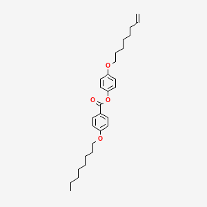 molecular formula C29H40O4 B12547281 4-[(Oct-7-en-1-yl)oxy]phenyl 4-(octyloxy)benzoate CAS No. 144210-56-0