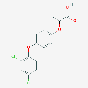 molecular formula C15H12Cl2O4 B1254730 (2S)-2-[4-(2,4-二氯苯氧)苯氧]丙酸 CAS No. 75021-71-5