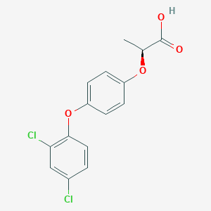 molecular formula C15H12Cl2O4 B1254730 (2S)-2-[4-(2,4-Dichlorophenoxy)phenoxy]propanoic acid CAS No. 75021-71-5