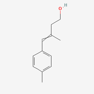 molecular formula C12H16O B12547336 3-Methyl-4-(4-methylphenyl)but-3-en-1-ol CAS No. 868747-99-3