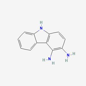 molecular formula C12H11N3 B12547385 9H-Carbazole-3,4-diamine CAS No. 866359-92-4