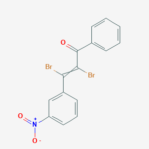 molecular formula C15H9Br2NO3 B12547405 2,3-Dibromo-3-(3-nitrophenyl)-1-phenylprop-2-en-1-one CAS No. 171857-75-3