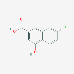 molecular formula C11H7ClO3 B12547434 2-Naphthalenecarboxylic acid, 7-chloro-4-hydroxy- 