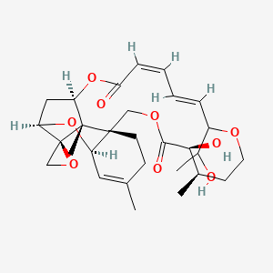 molecular formula C29H40O9 B1254746 Verrucarin A, 7'-deoxo-7'-(1-hydroxyethyl)- 