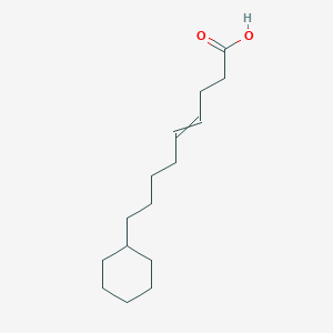 molecular formula C15H26O2 B12547484 9-Cyclohexylnon-4-enoic acid CAS No. 143797-42-6