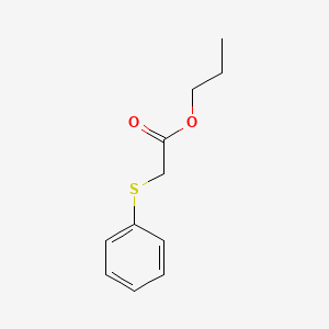 molecular formula C11H14O2S B12547486 (Phenylthio)acetic acid, propyl ester CAS No. 174872-90-3