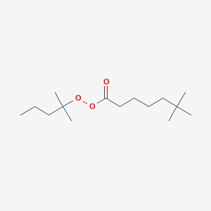 molecular formula C15H30O3 B12547498 2-Methylpentan-2-yl 6,6-dimethylheptaneperoxoate CAS No. 145898-63-1