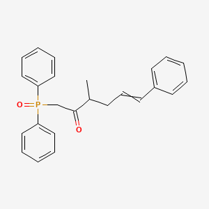 molecular formula C25H25O2P B12547551 1-(Diphenylphosphoryl)-3-methyl-6-phenylhex-5-en-2-one CAS No. 821770-42-7