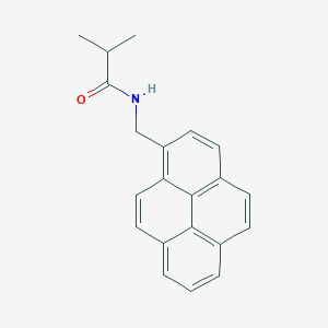 molecular formula C21H19NO B12547597 2-Methyl-N-[(pyren-1-YL)methyl]propanamide CAS No. 144084-30-0