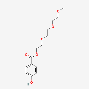 molecular formula C14H20O6 B12547619 2-[2-(2-Methoxyethoxy)ethoxy]ethyl 4-hydroxybenzoate CAS No. 142700-75-2