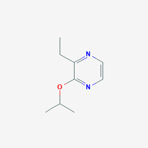 molecular formula C9H14N2O B12547626 2-Ethyl-3-[(propan-2-yl)oxy]pyrazine CAS No. 669066-02-8