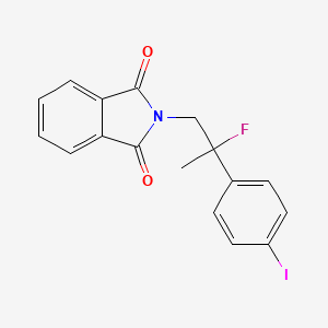 molecular formula C17H13FINO2 B12547665 2-[2-Fluoro-2-(4-iodophenyl)propyl]-1H-isoindole-1,3(2H)-dione CAS No. 865101-48-0