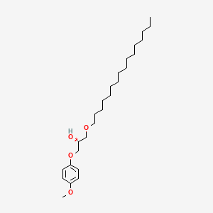 molecular formula C26H46O4 B12547668 2-Propanol, 1-(hexadecyloxy)-3-(4-methoxyphenoxy)-, (2R)- CAS No. 156737-65-4