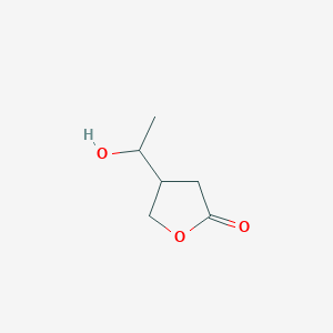molecular formula C6H10O3 B1254778 4-(1-Hydroxyethyl)-gamma-butanolactone 