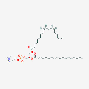 molecular formula C44H84NO8P B1254795 1-亚油酰-2-硬脂酰-sn-甘油-3-磷酸胆碱 