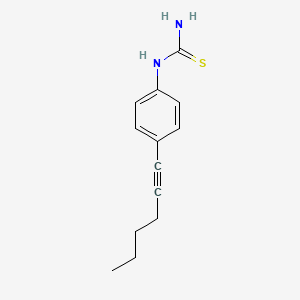 N-[4-(Hex-1-yn-1-yl)phenyl]thiourea