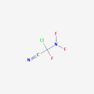 2-Chloro-2-(difluoroamino)-2-fluoroacetonitrile