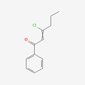 3-Chloro-1-phenylhex-2-en-1-one