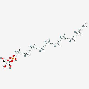 molecular formula C55H91O8P B1254836 trans,octacis-decaprenylphospho-beta-D-ribofuranose 