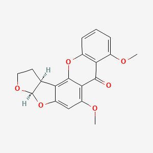 molecular formula C19H16O6 B1254849 8-O-甲基二氢黄曲霉毒素 