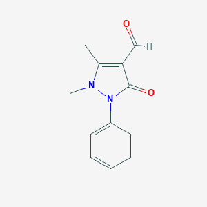 molecular formula C12H12N2O2 B125487 1,5-二甲基-3-氧代-2-苯基-2,3-二氢-1H-吡唑-4-甲醛 CAS No. 950-81-2