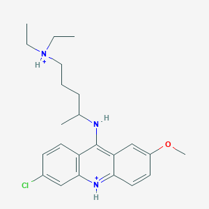 molecular formula C23H32ClN3O+2 B1254889 Acrichine 