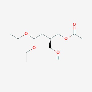 B125490 (R)-4,4-diethoxy-2-(hydroxymethyl)butyl acetate CAS No. 144461-19-8