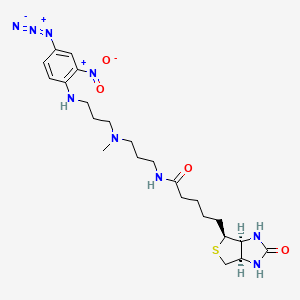 B1254910 Photobiotin acetate salt CAS No. 96087-37-5