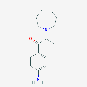 1-(4-Aminophenyl)-2-(azepan-1-yl)propan-1-one