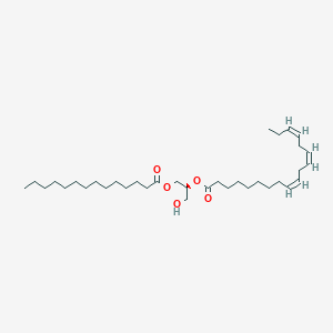molecular formula C35H62O5 B1254939 DG(14:0/18:3(9Z,12Z,15Z)/0:0) 
