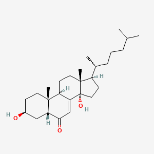 molecular formula C27H44O3 B1254953 2,22,25-三脱氧蜕皮激素 