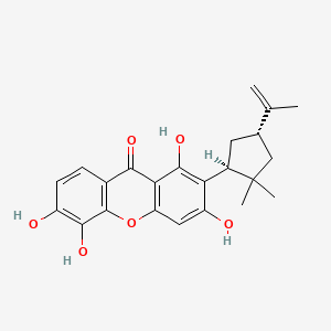 molecular formula C23H24O6 B1254954 5-O-脱甲基帕克黄酮 