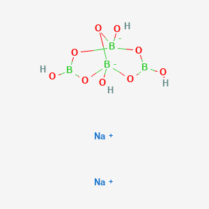 molecular formula B4H4Na2O9 B1254984 Disodium tetraborate, anhydrous 