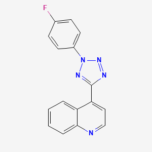 4-[2-(4-Fluorophenyl)-5-tetrazolyl]quinoline