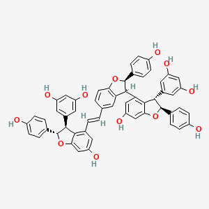 molecular formula C56H42O12 B1254999 Vitisin C CAS No. 180580-73-8
