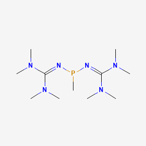 molecular formula C11H27N6P B12550054 N,N'-Bis[bis(dimethylamino)methylidene]-P-methylphosphonous diamide CAS No. 157949-98-9