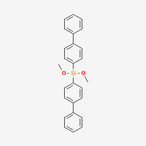 molecular formula C26H24O2Si B12550130 Di([1,1'-biphenyl]-4-yl)(dimethoxy)silane CAS No. 144677-99-6