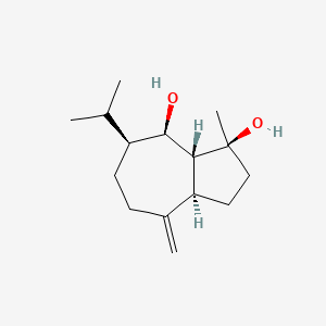 molecular formula C15H26O2 B1255018 透骨草二醇 