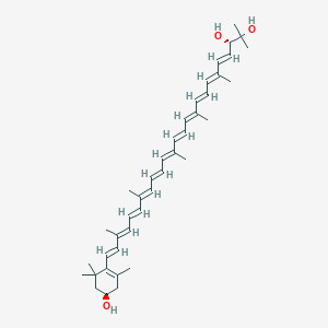 molecular formula C40H56O3 B1255019 粘液黄质 